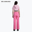 DRAWNWORK HIGH RISE STRAIGHT JEANS - PINK