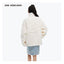LOGO TEDDY JACKET - CREAM WHITE