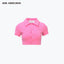 POLO KNIT SHORT TOP - PINK