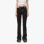 FLARED HIGH-RISE JEANS - BLACK