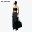 WIDE LEG HIGH WAIST TROUSERS - GREY