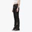 FLARED HIGH-RISE JEANS - BLACK