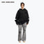 DESTRUCTION A-LINE HOODIE - BLACK