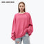 OFF SHOULDER DESTRUCTION WOOL SWEATER - PINK