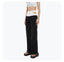 DOUBLE WAIST STRAIGHT JEANS - BLACK AND WHITE