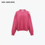 OFF SHOULDER DESTRUCTION WOOL SWEATER - PINK