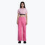 DRAWNWORK HIGH RISE STRAIGHT JEANS - PINK