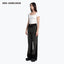 TWO TONE WIDE LEG JEANS - BLACK