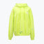 SPLASHED RIPPED-OFF HOODIE - FLUORESCENT GREEN