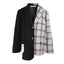 13 De Marzo, 13De Marzo, Plaid, Wool, Patchwork, Suit, Black