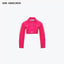 LONG SLEEVE SHORT DENIM JACKET - PINK