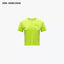 SLIM FIT SPORTS TOP ROUND NECK T-SHIRT - FLUORESCENT GREEN