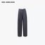WIDE LEG HIGH WAIST TROUSERS - GREY