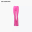 HIGH WAIST FLARED STRETCH SLIM-FIT PANTS - PINK