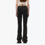 FLARED HIGH-RISE JEANS - BLACK