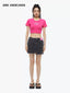 DIAMOND LOGO SHORT SLEEVED T-SHIRT - ROSE RED