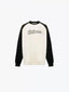 LOGO LONG SLEEVE - BLACK AND WHITE