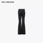 FLARED MID-RISE ZIP JEANS - BLACK
