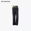 ASYMMETRIC TWISTED BOOTCUT JEANS - BLACK