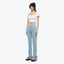 SQUARE NECK SHORT SLEEVE T-Shirt - WHITE