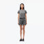 SLIM FIT SPORTS TOP ROUND NECK T-SHIRT - GREY
