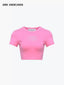 DIAMOND LOGO SHORT SLEEVED T-SHIRT - PINK