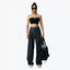 WIDE LEG HIGH WAIST TROUSERS - WHITE
