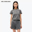 SLIM FIT SPORTS TOP ROUND NECK T-SHIRT - GREY