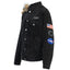 13 De Marzo, 13De Marzo, Shoulder, Astrtonaunt, Teddy Bear, Denim Jacket, Black