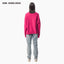 OFF SHOULDER DESTRUCTION WOOL SWEATER - PINK