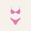 OCEAN BREEZE 2 PIECE BIKINI SET - PINK