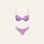 SANTA MONICA SUNSET 2 PIECE BIKINI SET - PURPLE X PINK