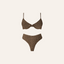 STARRY NIGHT 2 PIECE BIKINI SET - BROWN