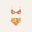 BEACHSIDE PICNIC 2 PIECE BIKINI SET - TROPICAL FRUIT