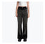 TWO TONE WIDE LEG JEANS - BLACK