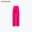 WIDE LEG HIGH WAIST TROUSERS - ROSE RED